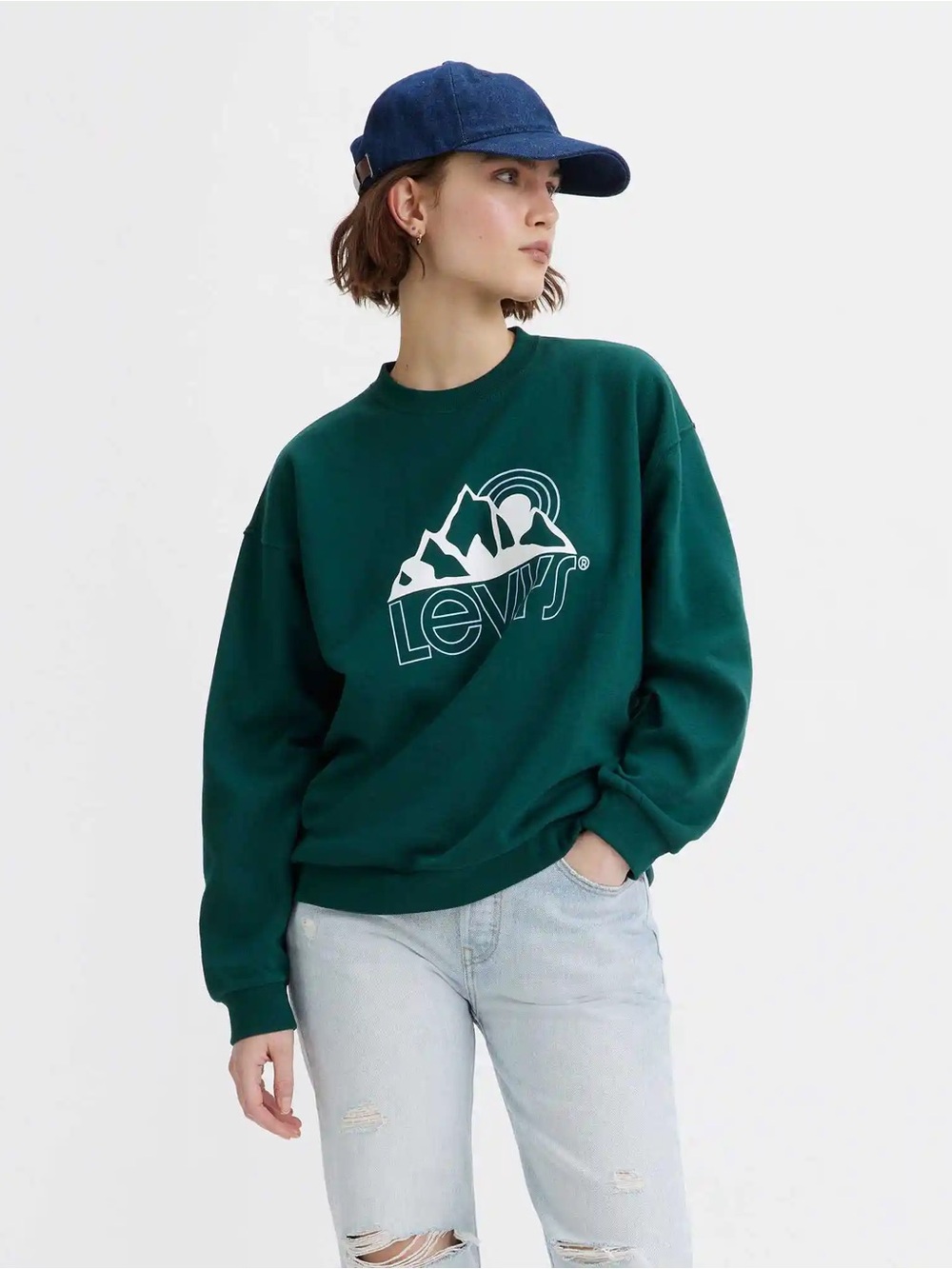 Levi's Deep Teal Graphic Crewneck Sweatshirt